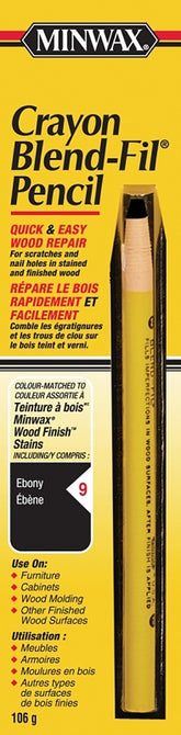Minwax Blend-Fil CM1100966 Wood Filler Pencil, Ebony